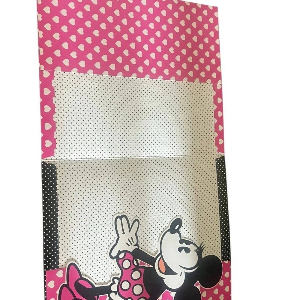Minnie Mouse Pink and Black Heart Folder